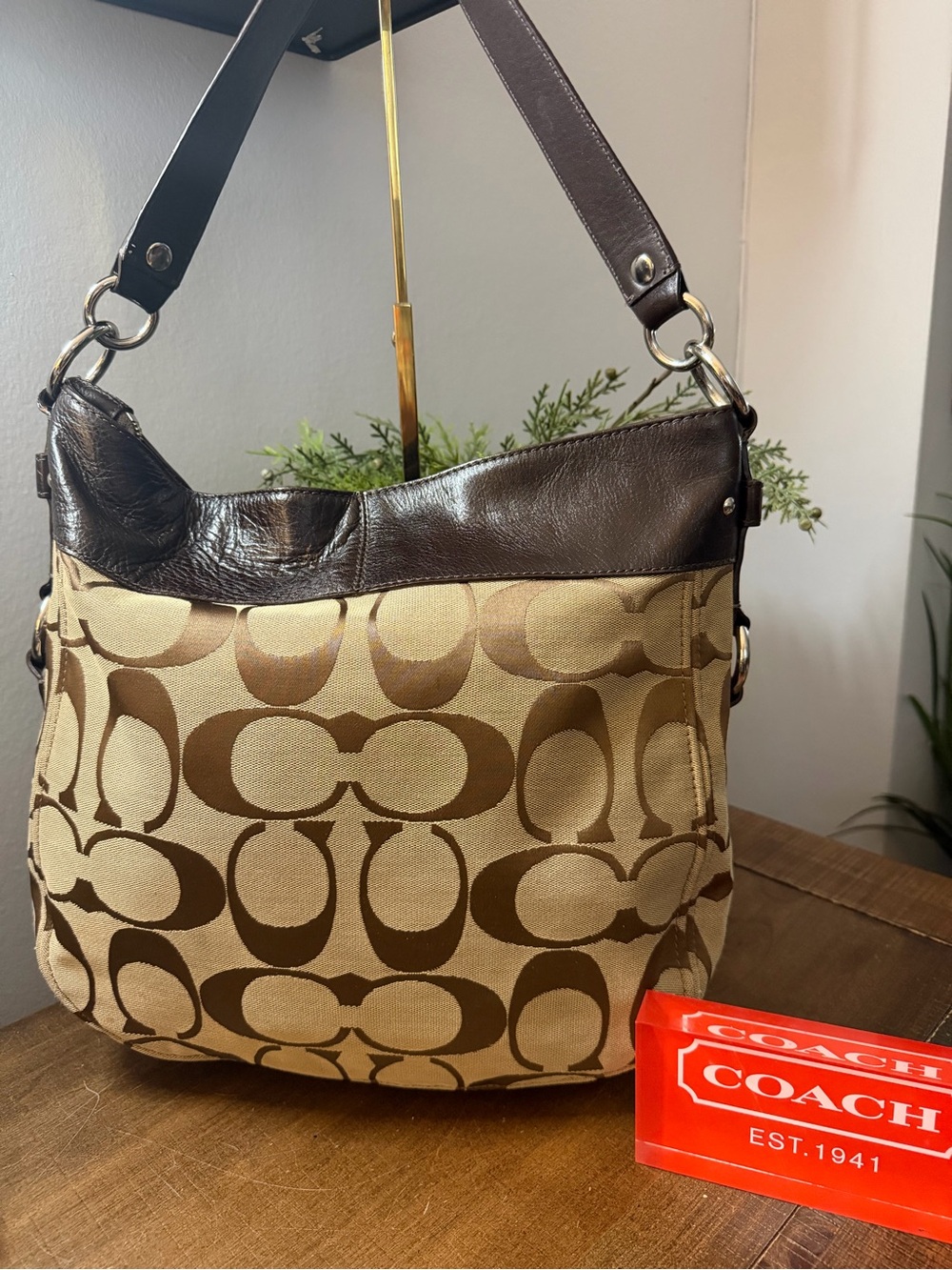 Coach Signature C Zoe Bag - Picture 2 of 16